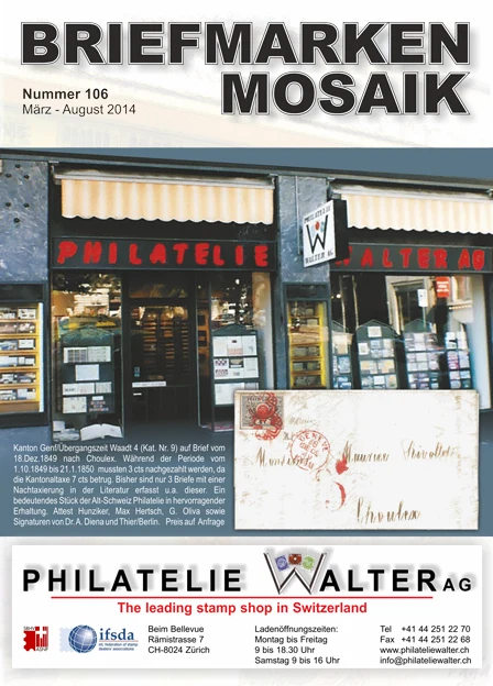 Titelseite Briefmarken-Mosaik Nummer 106