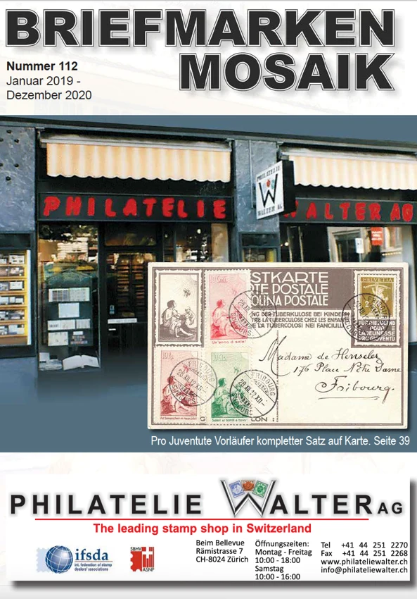 Titelseite Briefmarken-Mosaik Nummer 112
